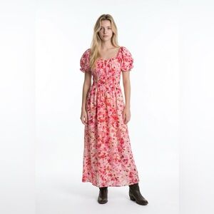 H&M Pink Floral Maxi Dress